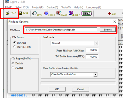 Load Bin File